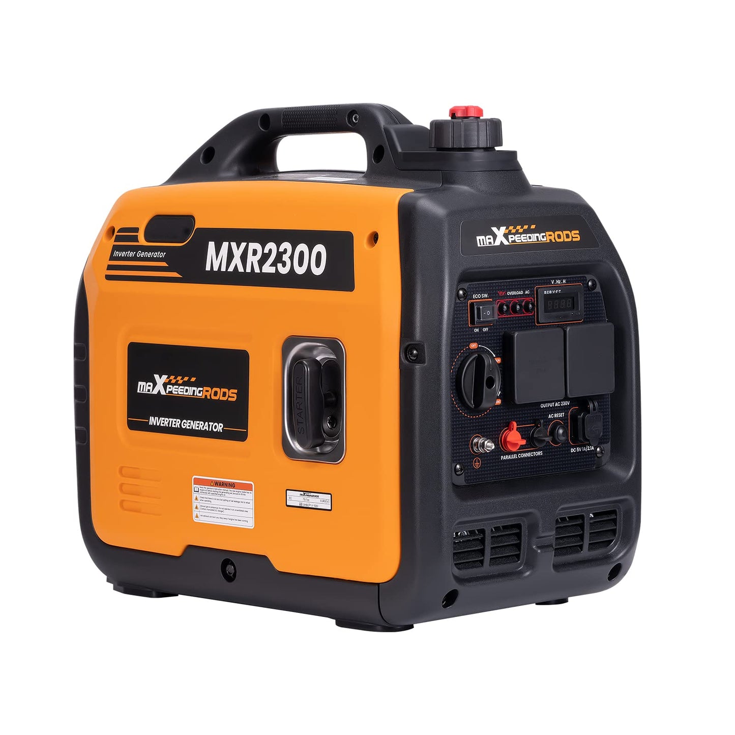 maXpeedingrods 3300W Portable Inverter Generator Petrol Silent Pure Sine Wave Generator for Camping, RV Travel, Home, or Jobsites